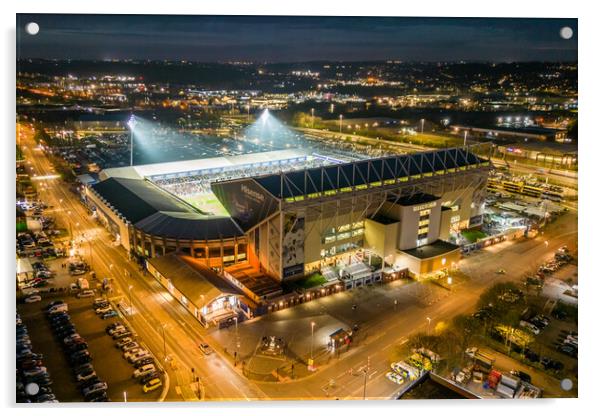 Elland Road Football Stadium Acrylic by Apollo Aerial Photography