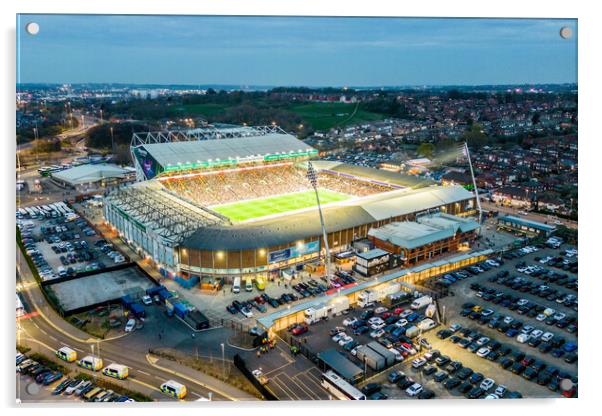 Leeds United Capacity Crowd Acrylic by Apollo Aerial Photography