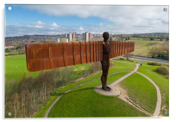 The Angel of the North Acrylic by Apollo Aerial Photography