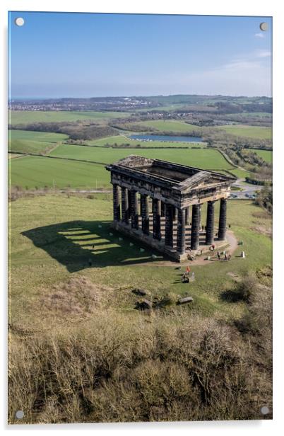 Penshaw Monument Acrylic by Apollo Aerial Photography