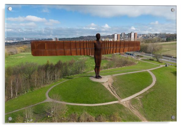 The Angel of the North Acrylic by Apollo Aerial Photography