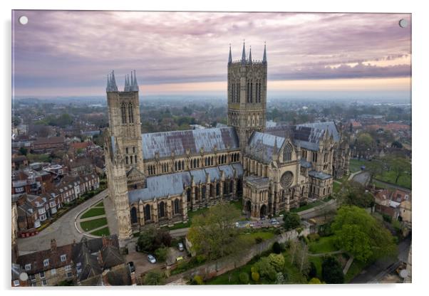 Lincoln Cathedral Acrylic by Apollo Aerial Photography
