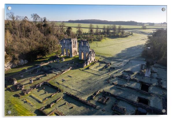 Roche Abbey Acrylic by Apollo Aerial Photography