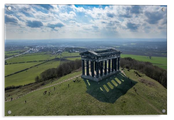Penshaw Monument Acrylic by Apollo Aerial Photography
