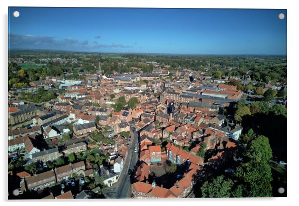 Ripon North Yorkshire Acrylic by Apollo Aerial Photography