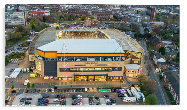 Molineux Stadium Acrylic by Apollo Aerial Photography