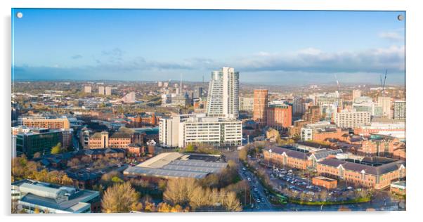 Bridgewater Place Leeds Acrylic by Apollo Aerial Photography