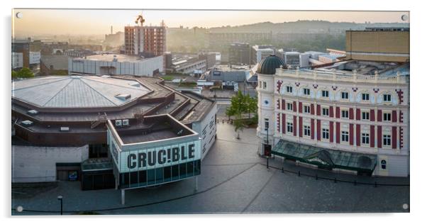 The Crucible and Lyceum Theatre Acrylic by Apollo Aerial Photography