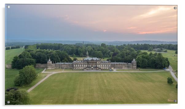 Wentworth Woodhouse Aerial View Acrylic by Apollo Aerial Photography