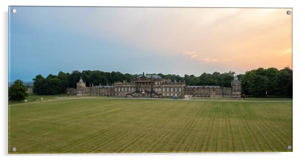 Wentworth Woodhouse Panorama Acrylic by Apollo Aerial Photography