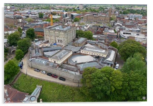 Norwich Castle Acrylic by Apollo Aerial Photography