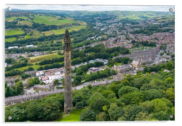 Wainhouse Tower Panorama Acrylic by Apollo Aerial Photography