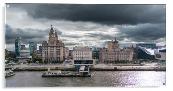 Liverpool Waterfront Acrylic by Apollo Aerial Photography