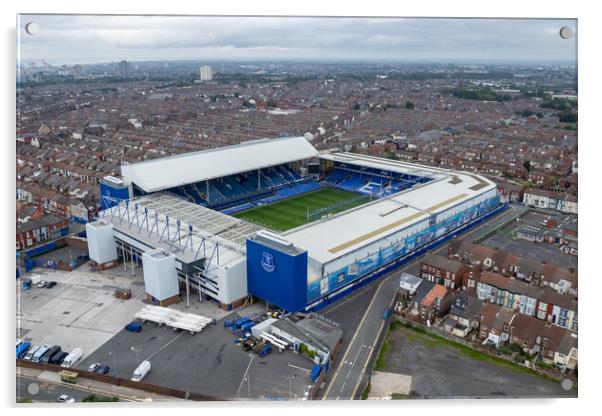 Goodison Park Acrylic by Apollo Aerial Photography