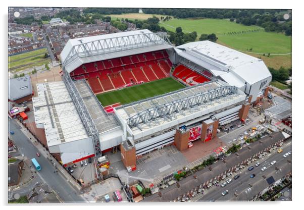 Anfield Home of The Reds Acrylic by Apollo Aerial Photography