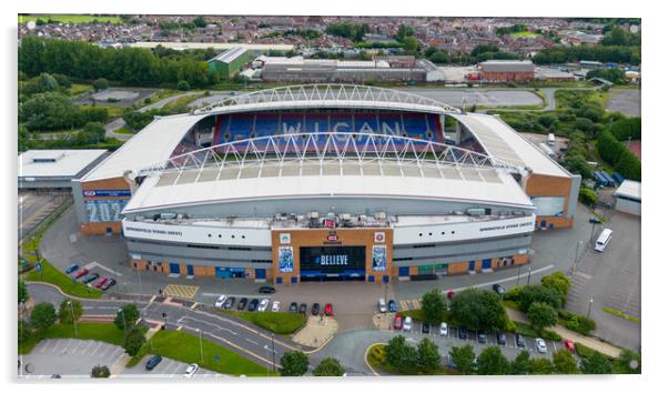 The DW Stadium Wigan Acrylic by Apollo Aerial Photography