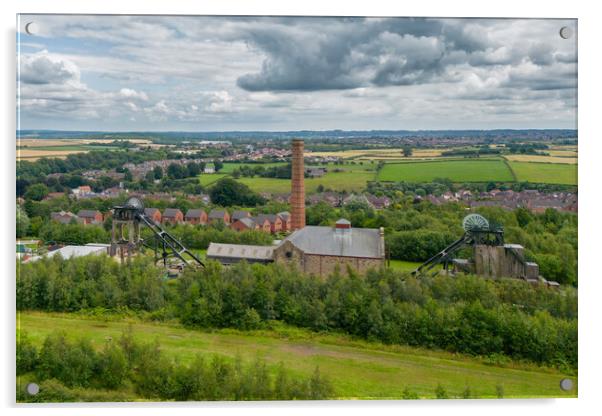Pleasley Pit From The Air Acrylic by Apollo Aerial Photography