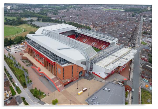 Anfield Liverpool FC Acrylic by Apollo Aerial Photography