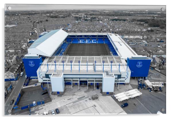 Goodison Park Everton FC Acrylic by Apollo Aerial Photography