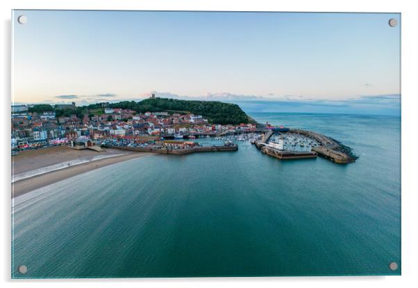 Scarborough Harbour View Acrylic by Apollo Aerial Photography