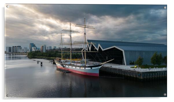 The Tall Ship Glenlee Acrylic by Apollo Aerial Photography