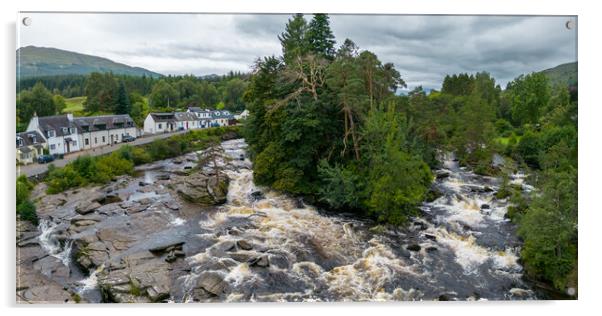 Killin Falls Acrylic by Apollo Aerial Photography