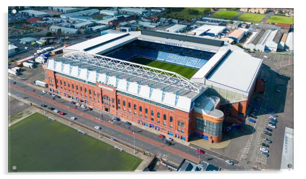 Glasgow Rangers FC Acrylic by Apollo Aerial Photography