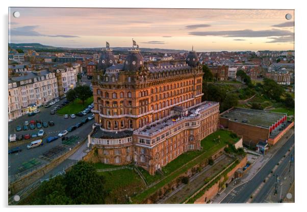 The Scarborough Grand Hotel Acrylic by Apollo Aerial Photography