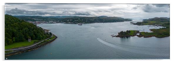 Entrance to Oban Acrylic by Apollo Aerial Photography