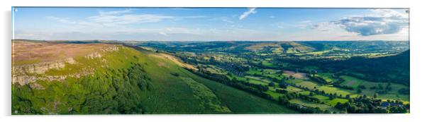 A View across Bamford Edge Acrylic by Apollo Aerial Photography