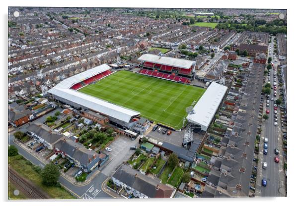 Blundell Park Grimsby Town FC Acrylic by Apollo Aerial Photography