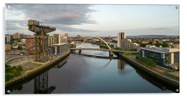 Clydeside Glasgow Acrylic by Apollo Aerial Photography