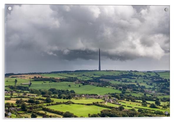 Storms on Emley Moor Acrylic by Apollo Aerial Photography