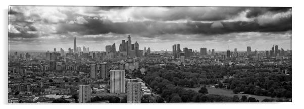 London City Skyline Acrylic by Apollo Aerial Photography
