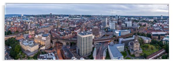 Newcastle Skyline Acrylic by Apollo Aerial Photography