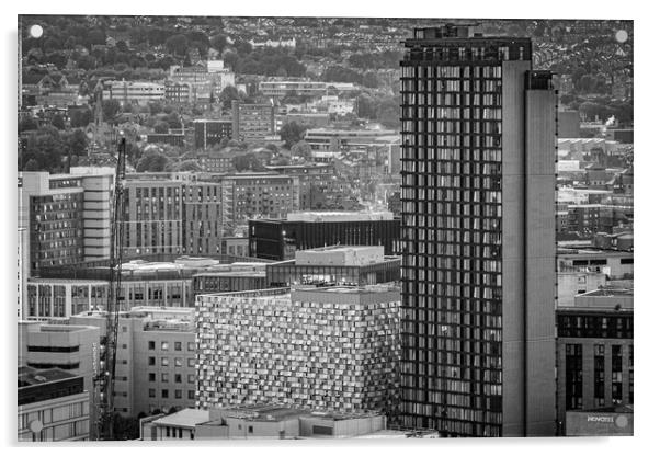 Sheffield Landmarks Acrylic by Apollo Aerial Photography