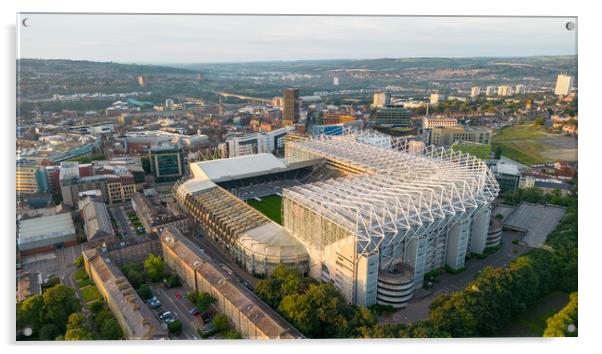 St James Park From The Air Acrylic by Apollo Aerial Photography