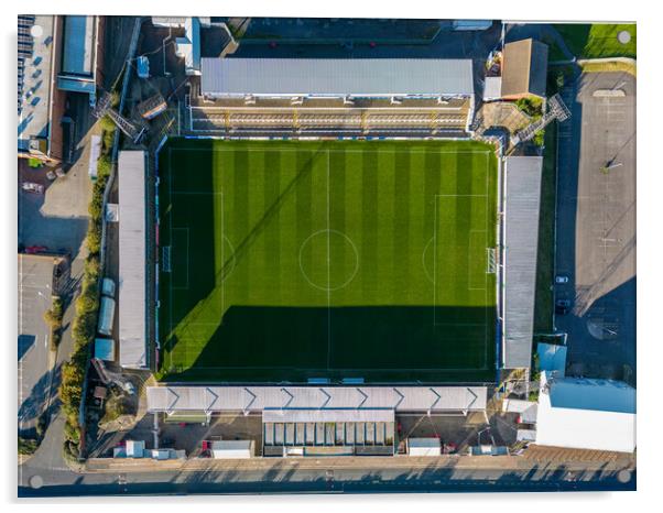 Hartlepool United Acrylic by Apollo Aerial Photography