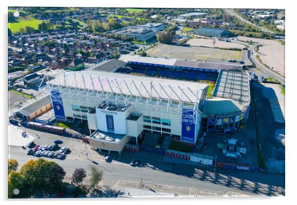 Elland Road Acrylic by Apollo Aerial Photography