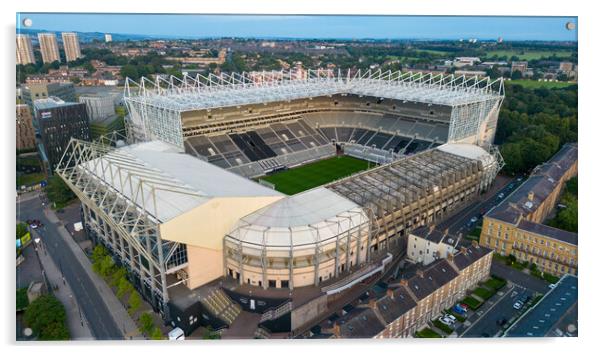 Newcastle United FC Acrylic by Apollo Aerial Photography