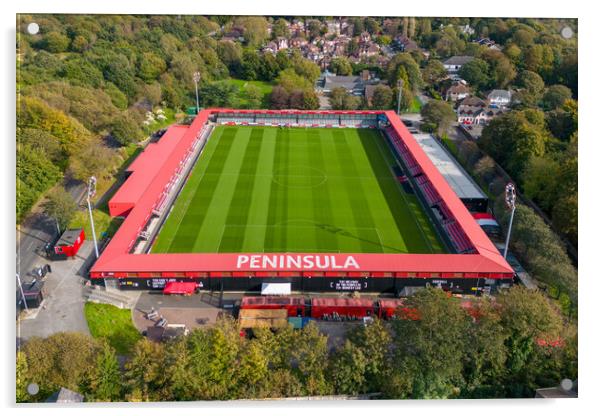 Peninsula Stadium Salford  Acrylic by Apollo Aerial Photography