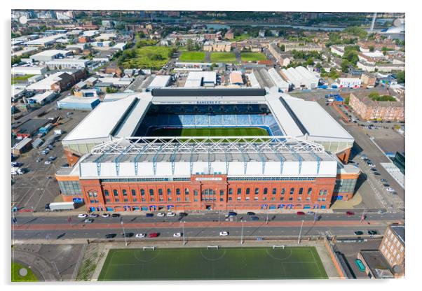 Ibrox Glasgow Rangers FC Acrylic by Apollo Aerial Photography