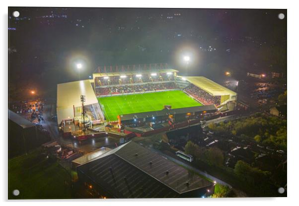 Oakwell Game Night Acrylic by Apollo Aerial Photography