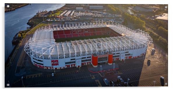Riverside Stadium  Acrylic by Apollo Aerial Photography