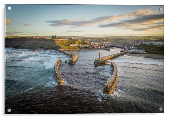 Whitby seascape Acrylic by Apollo Aerial Photography