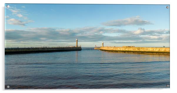 Whitby Harbour Walls Acrylic by Apollo Aerial Photography