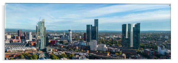Manchester Deansgate Acrylic by Apollo Aerial Photography