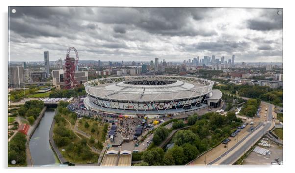 West Ham Olympic Stadium Acrylic by Apollo Aerial Photography