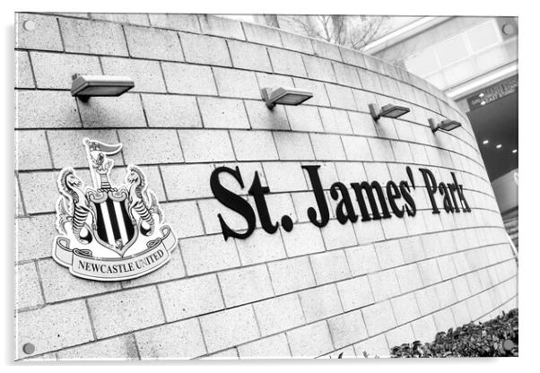 St James Park Acrylic by Apollo Aerial Photography