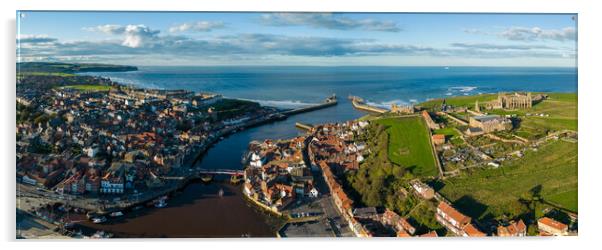 Whitby Panorama Acrylic by Apollo Aerial Photography
